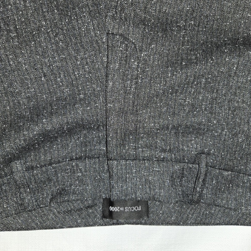Focus 2000 Black Twill with White Flecks Dress Pants size 10 w/ Beltloops‎ - Picture 2 of 8